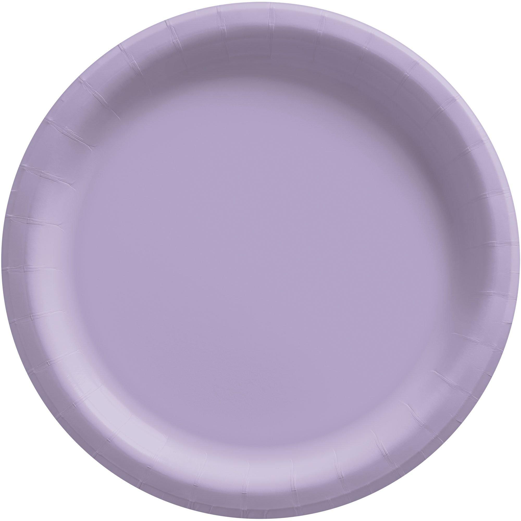 Lavender Extra Sturdy Paper Dinner Plates, 10in, 50ct Party City